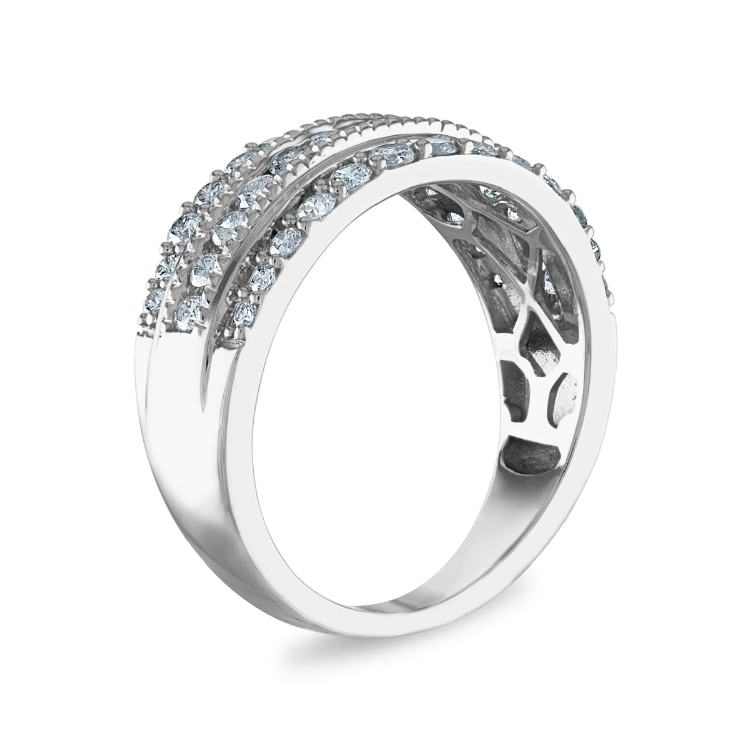 1 CTW Diamond Fashion Ring in 10KT White Gold