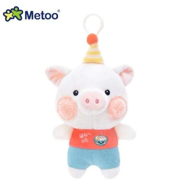 18cm Mini Metoo Dolls Stuffed Toys For Girls Baby Beautiful Unicorns Rabbit Small Keychains Pendant Soft Animals For Boys Infant