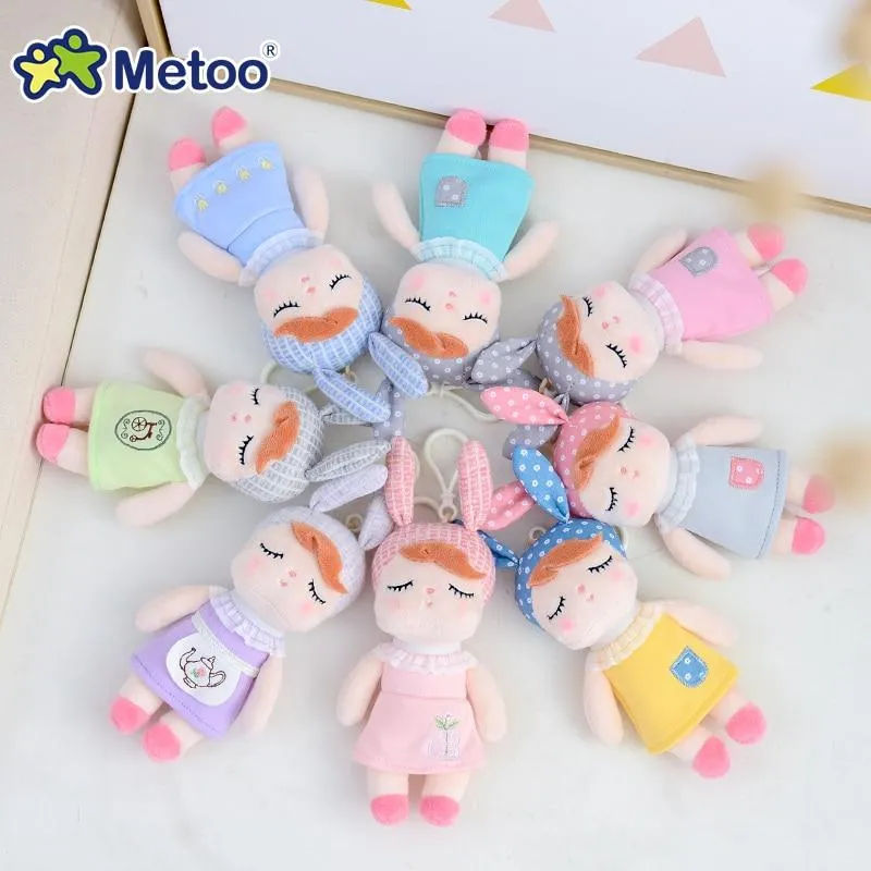 18cm Mini Metoo Dolls Stuffed Toys For Girls Baby Beautiful Unicorns Rabbit Small Keychains Pendant Soft Animals For Boys Infant