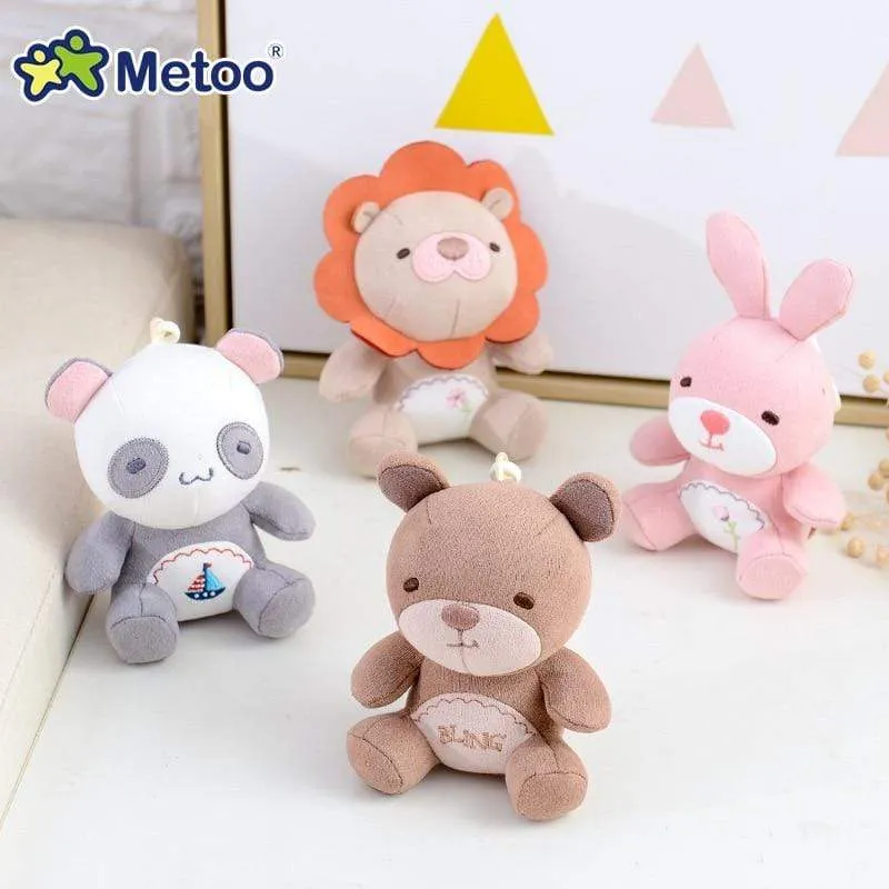 18cm Mini Metoo Dolls Stuffed Toys For Girls Baby Beautiful Unicorns Rabbit Small Keychains Pendant Soft Animals For Boys Infant