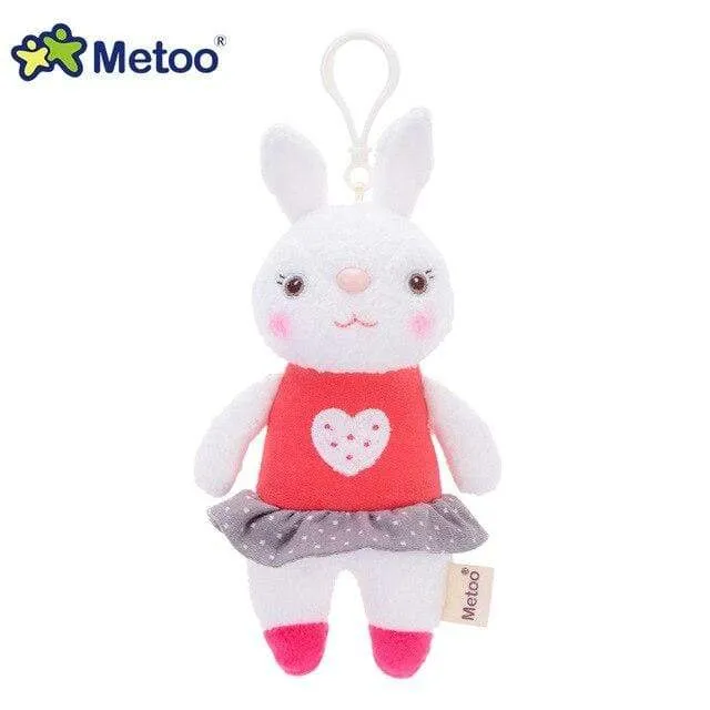 18cm Mini Metoo Dolls Stuffed Toys For Girls Baby Beautiful Unicorns Rabbit Small Keychains Pendant Soft Animals For Boys Infant