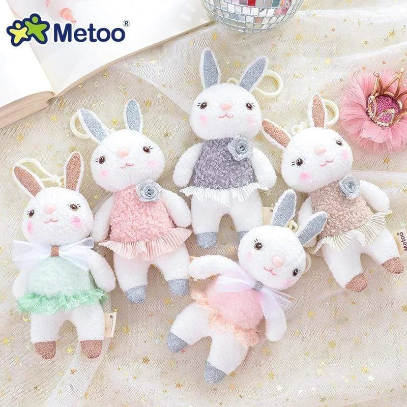 18cm Mini Metoo Dolls Stuffed Toys For Girls Baby Beautiful Unicorns Rabbit Small Keychains Pendant Soft Animals For Boys Infant