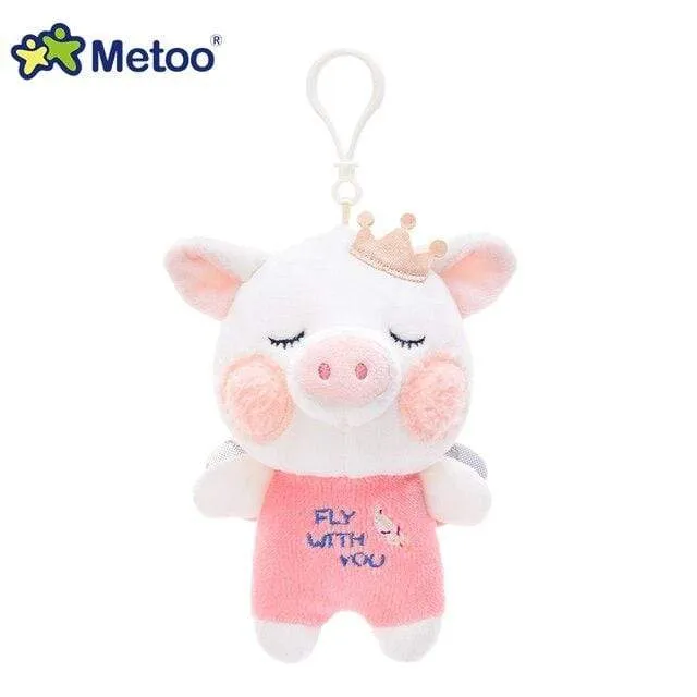 18cm Mini Metoo Dolls Stuffed Toys For Girls Baby Beautiful Unicorns Rabbit Small Keychains Pendant Soft Animals For Boys Infant