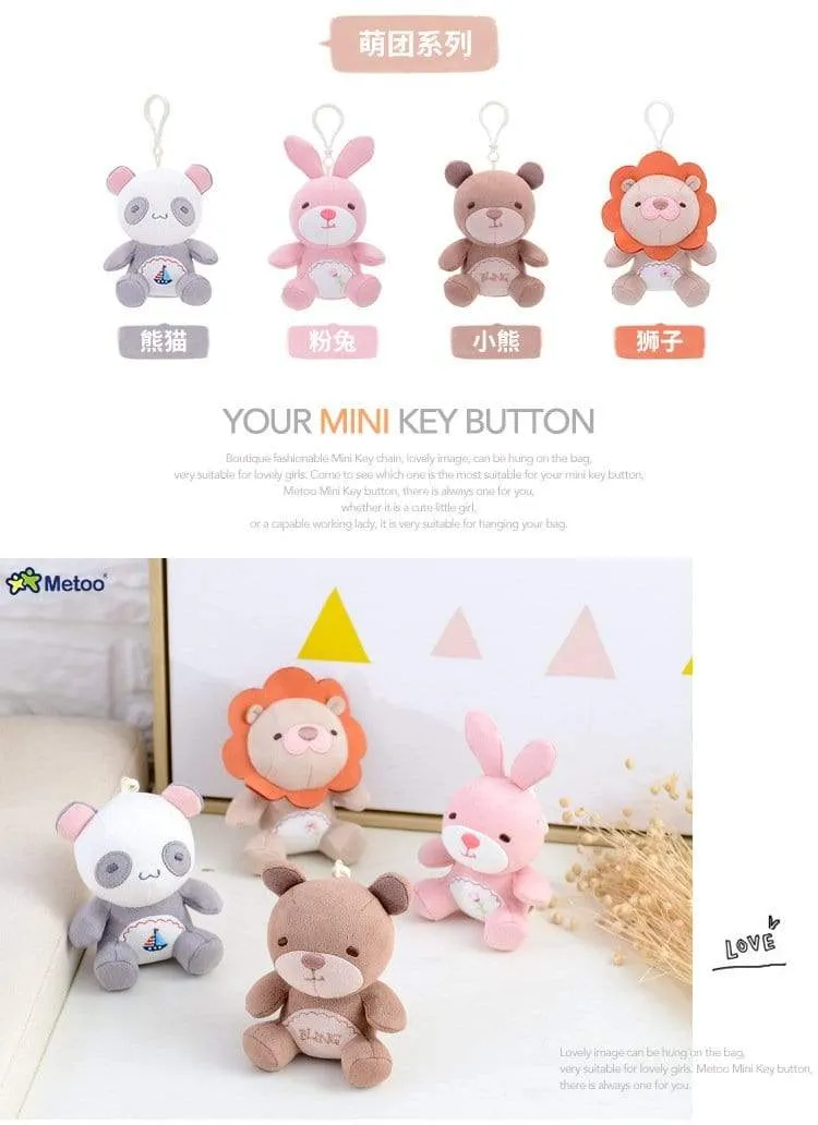 18cm Mini Metoo Dolls Stuffed Toys For Girls Baby Beautiful Unicorns Rabbit Small Keychains Pendant Soft Animals For Boys Infant