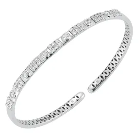 18K Diamond Fashion Bangle