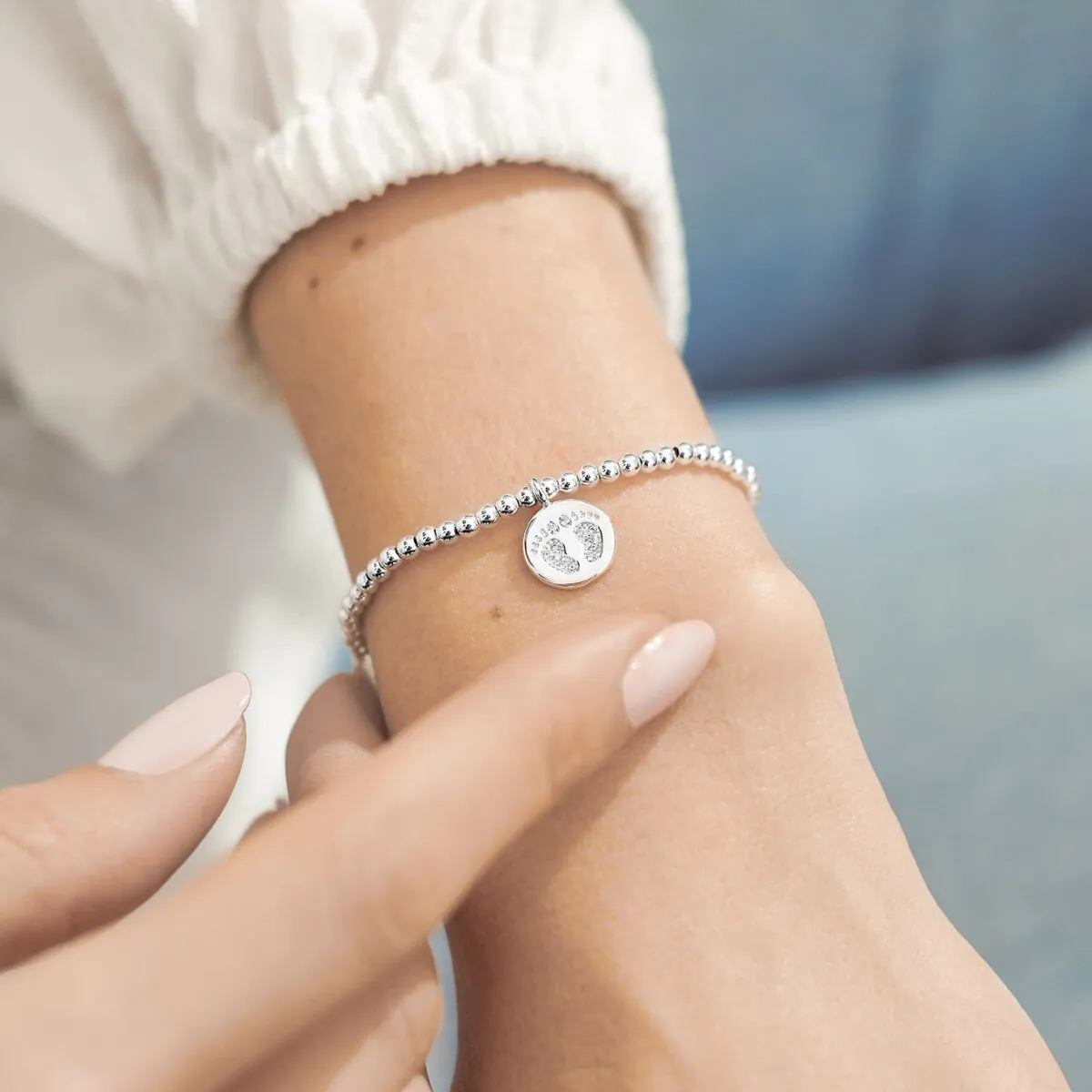 A Little 'Baby On The Way' Bracelet | Silver Plated