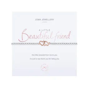 A Little 'Beautiful Friend' Bracelet | Silver & Rose Gold Plated