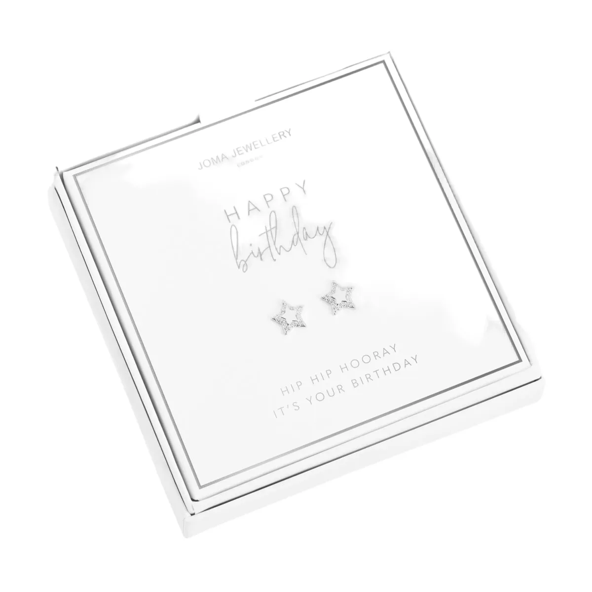 A Little 'Happy Birthday' Earrings | Silver Plated