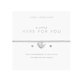 A Little 'Here For You' Bracelet | Silver Plated