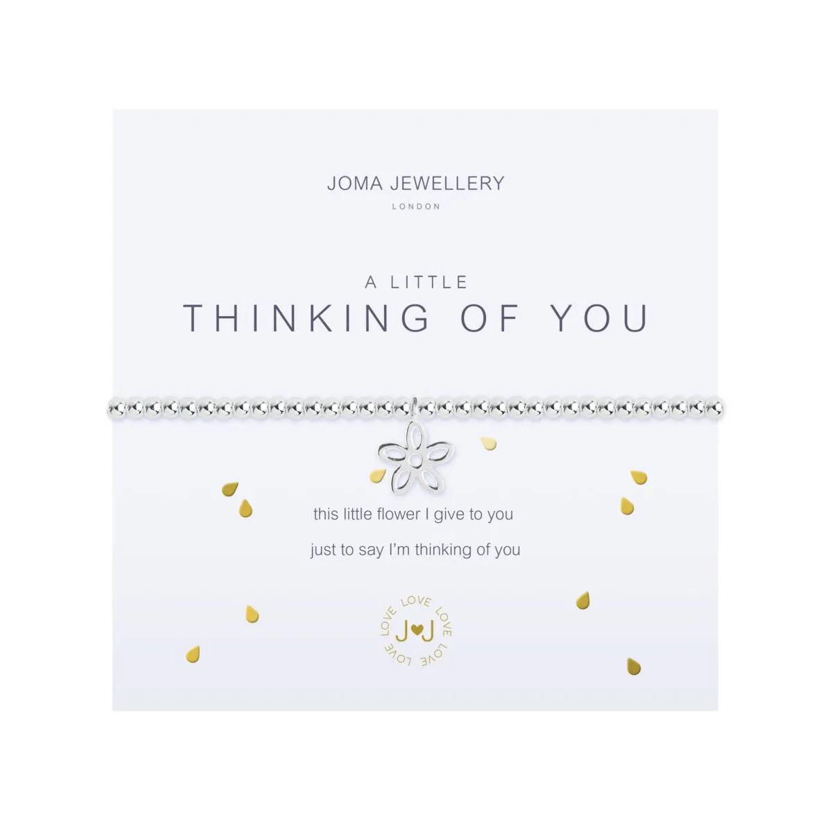 A Little 'Thinking of You' Bracelet | Silver Plated