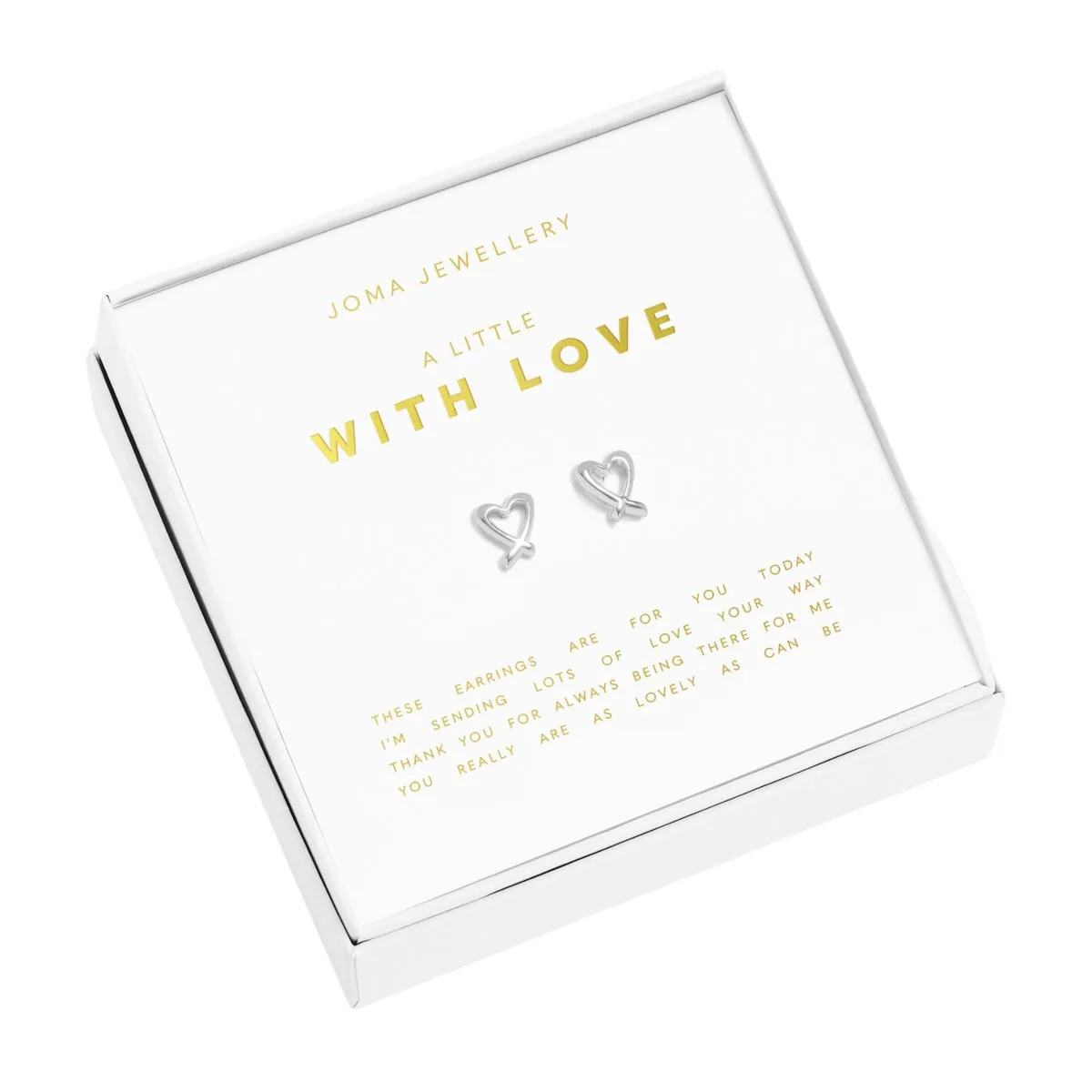 A Little 'With Love' Earrings | Silver Plated