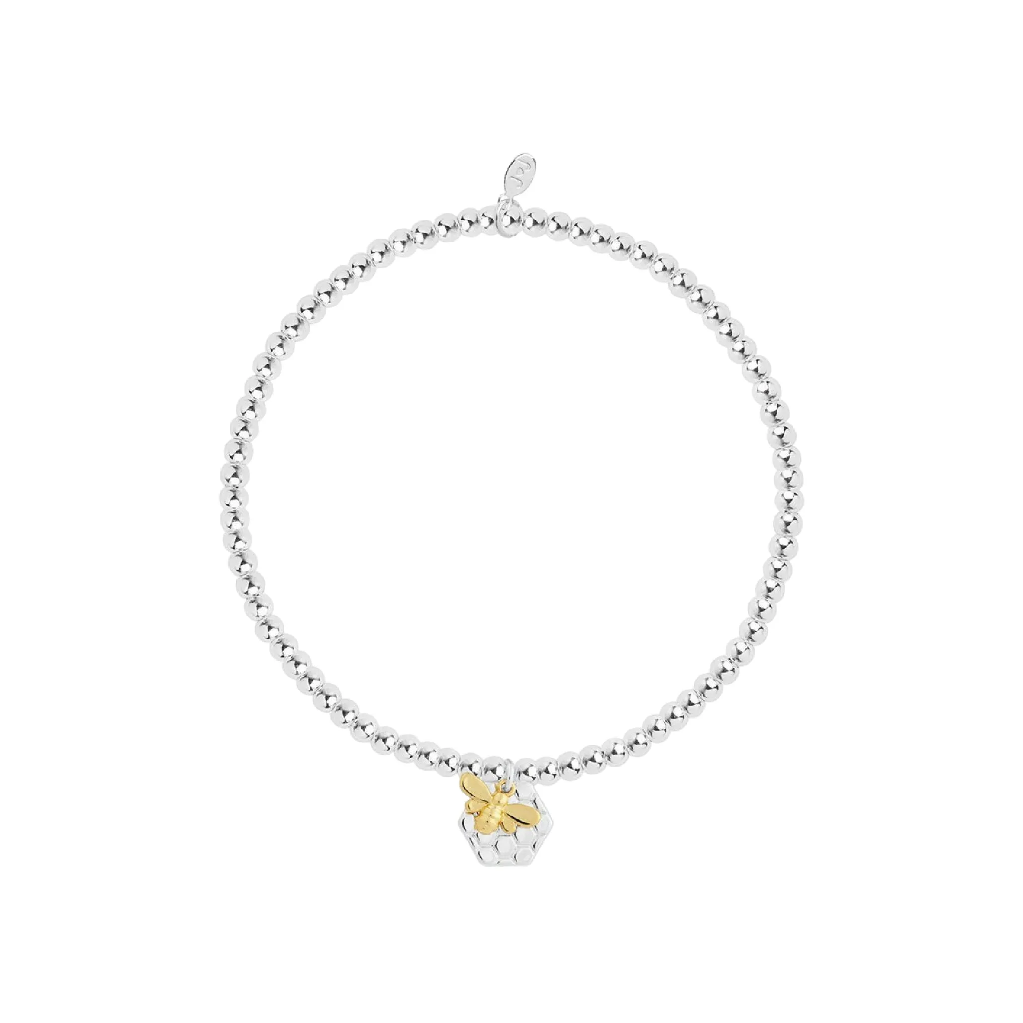 A Little 'You're The Bee's Knees' Bracelet | Silver & Gold Plated