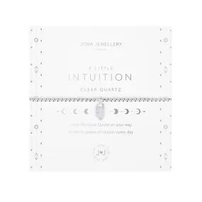 Affirmation Crystal 'Intuition' Bracelet | Silver Plated with Clear Quartz