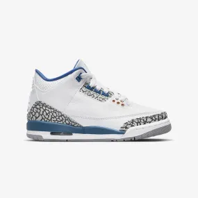 AIR JORDAN 3 RETRO 'WHITE/TRUE BLUE' (GS)