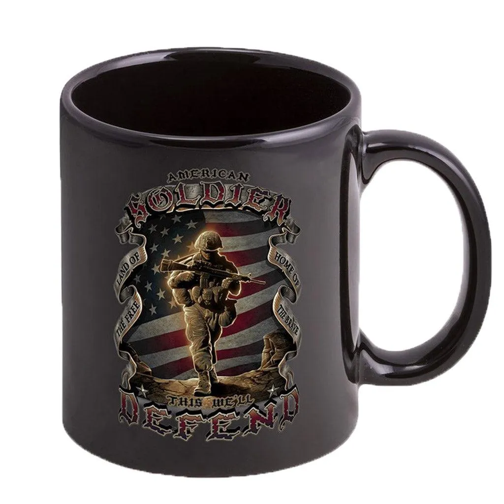 American Soldier This We'll Defend Stoneware Mug Set