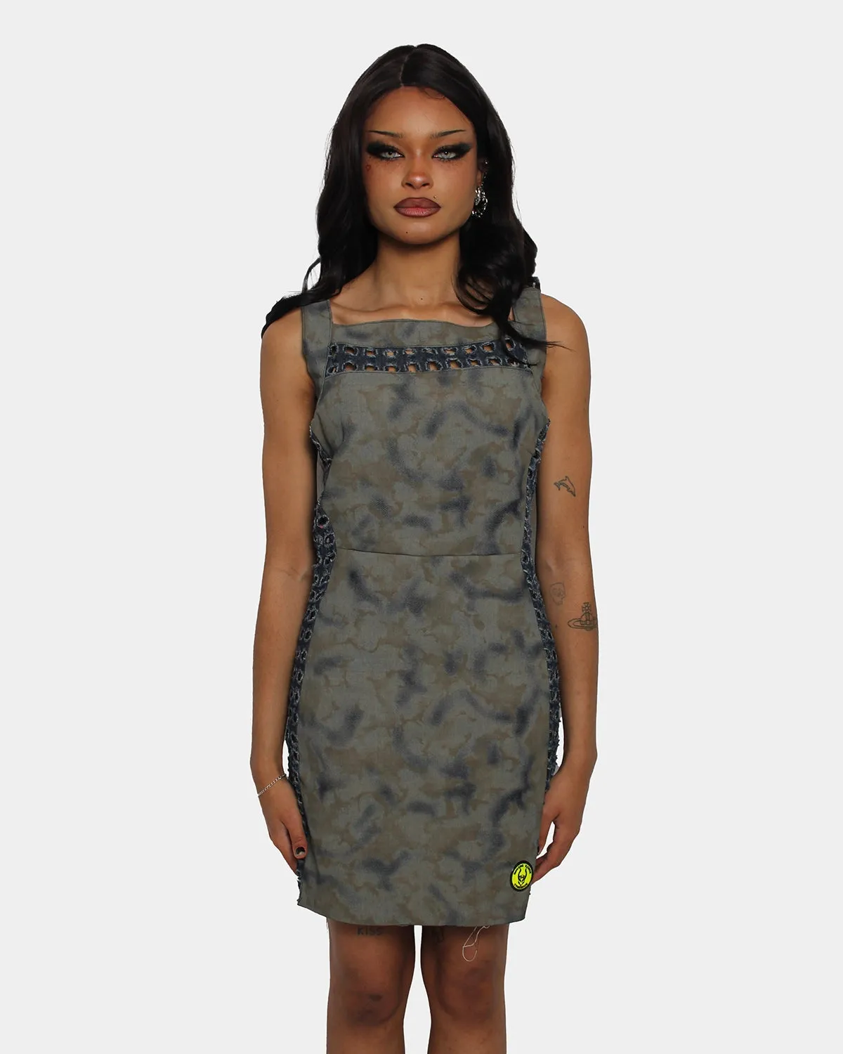 APOCALYPTIC DRESS OLIVE CAMOUFLAGE V2