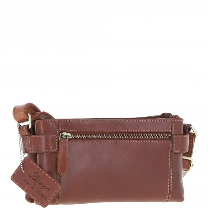 Ashwood Two Section Leather Crossbody Bag K-44