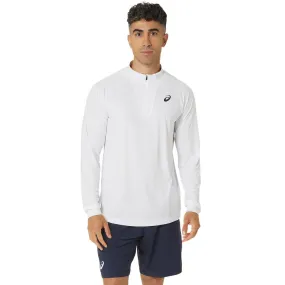 Asics Jacket Court LS Half Zip Heren Wit