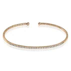 Bangle in 18k Gold with Diamonds