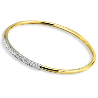 Bangle in 18k Gold with Diamonds