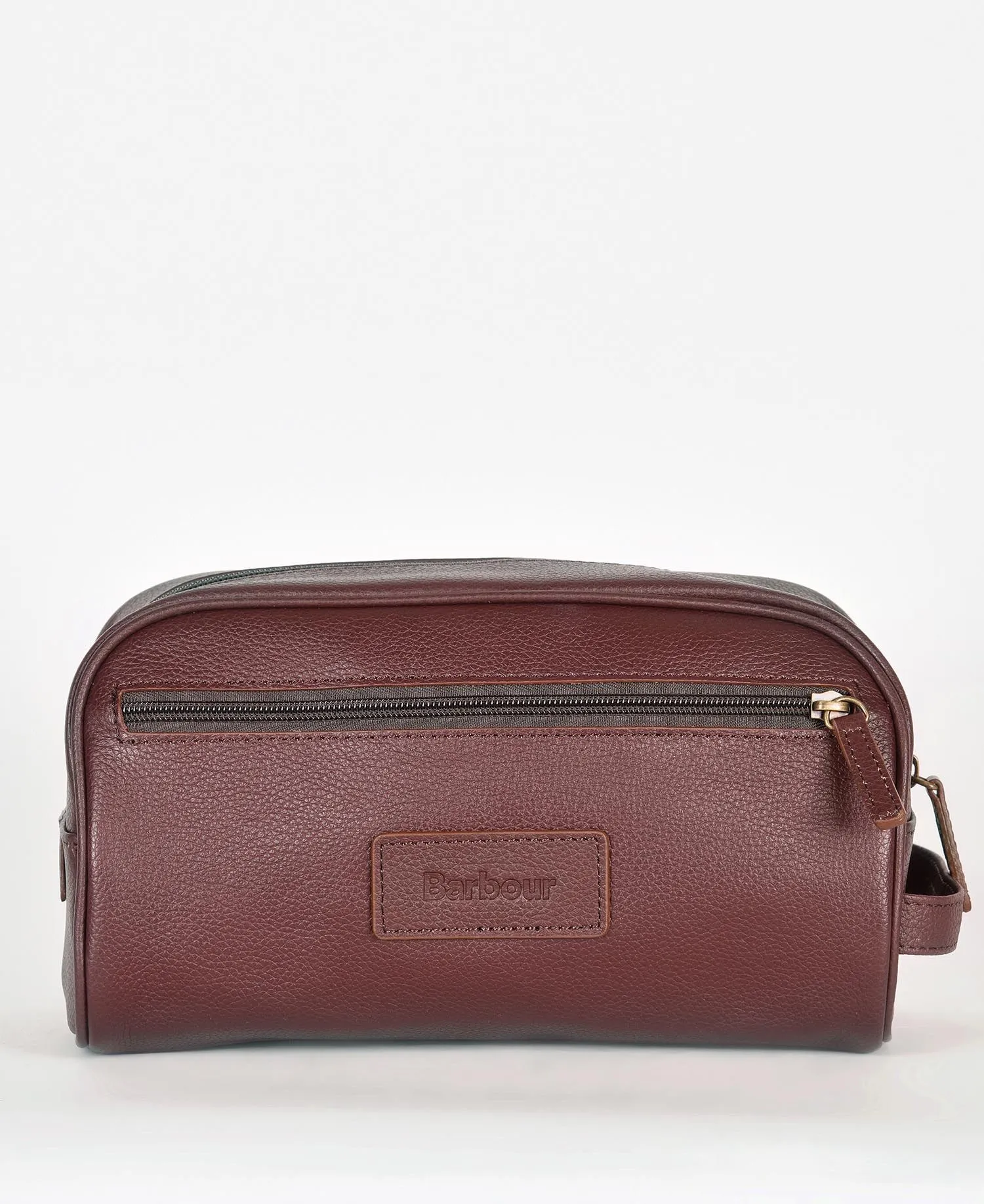 Barbour Leather Washbag