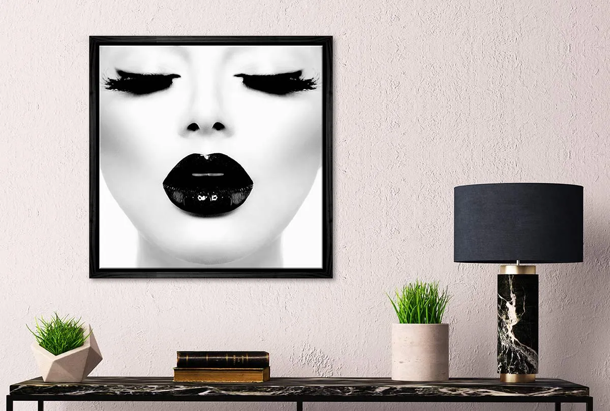 Black Lips 2 | | Fashion Canvas Wall Art Print