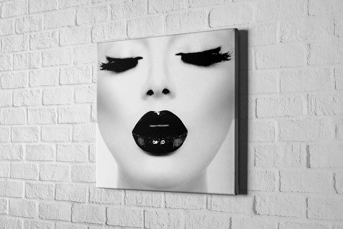 Black Lips 2 | | Fashion Canvas Wall Art Print