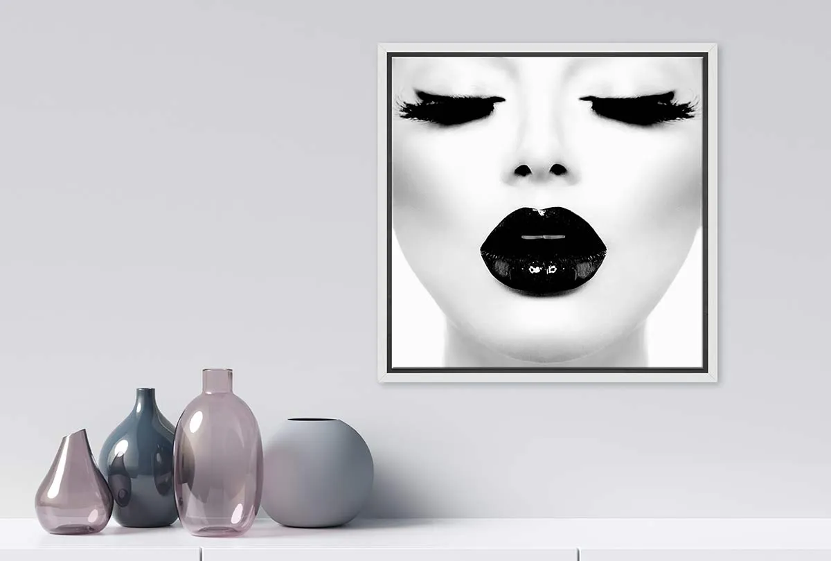 Black Lips 2 | | Fashion Canvas Wall Art Print