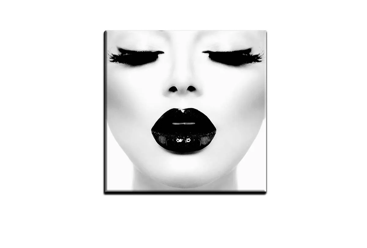 Black Lips 2 | | Fashion Canvas Wall Art Print