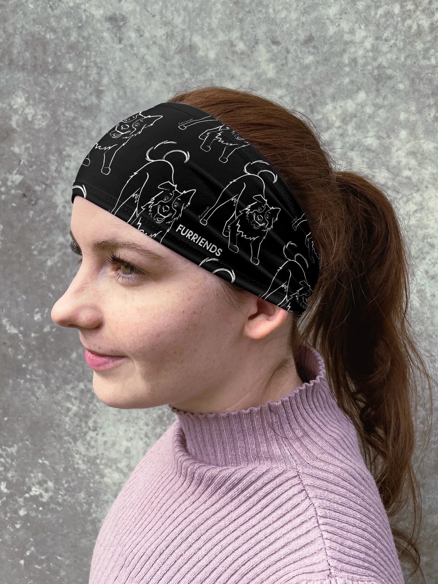 Border Collie Eco Performance Headband