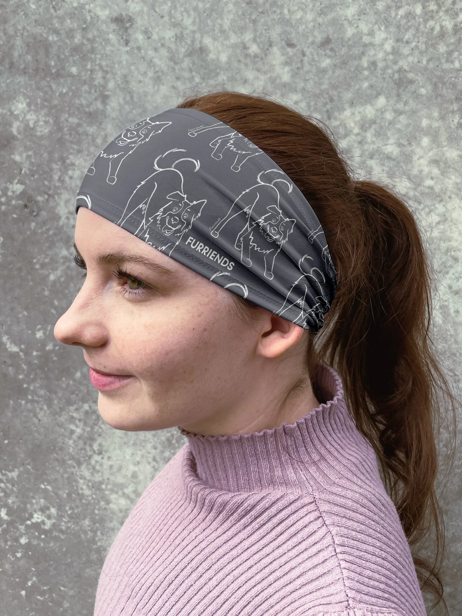 Border Collie Eco Performance Headband