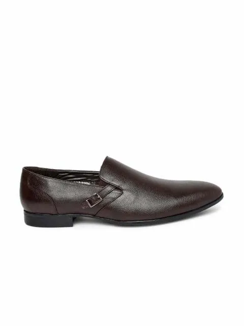 Brown Buckle Slip-on Formals