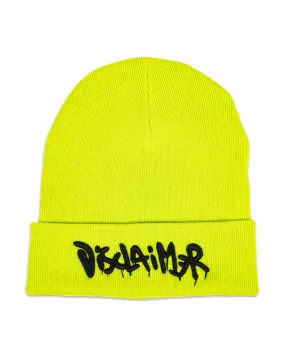 Cappello Beanie Disclaimer Verde