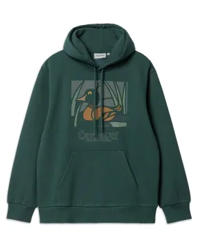 Carhartt Wip Hooded Duck Pond Sweatshirt Juniper