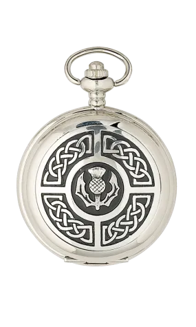 Celtic Thistle Quartz Pocket Watch - PW103Q