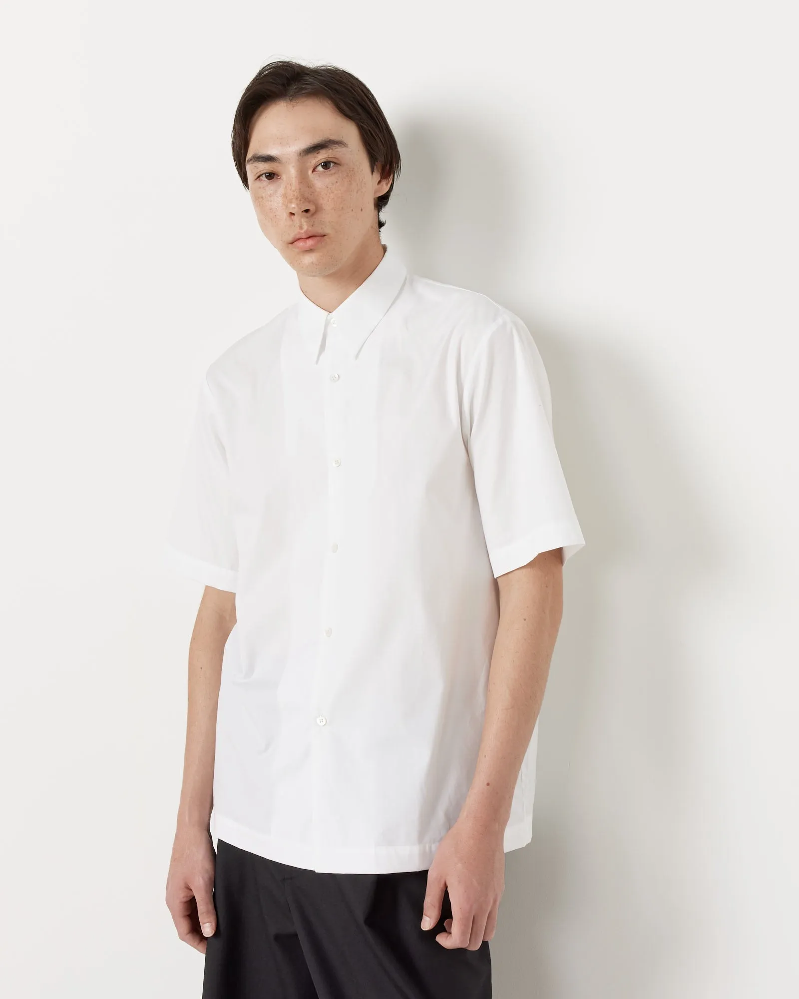 Clasen Short Sleeve Shirt in White