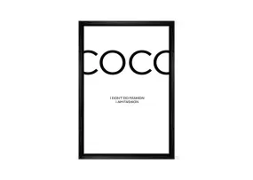 Coco I Am Fashion | Fashion Canvas Wall Art Print