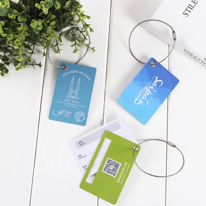 Fashion PVC luggage tag customized