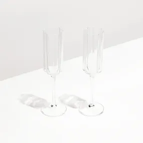 Fazeek Flute Set Of 2 | Clear