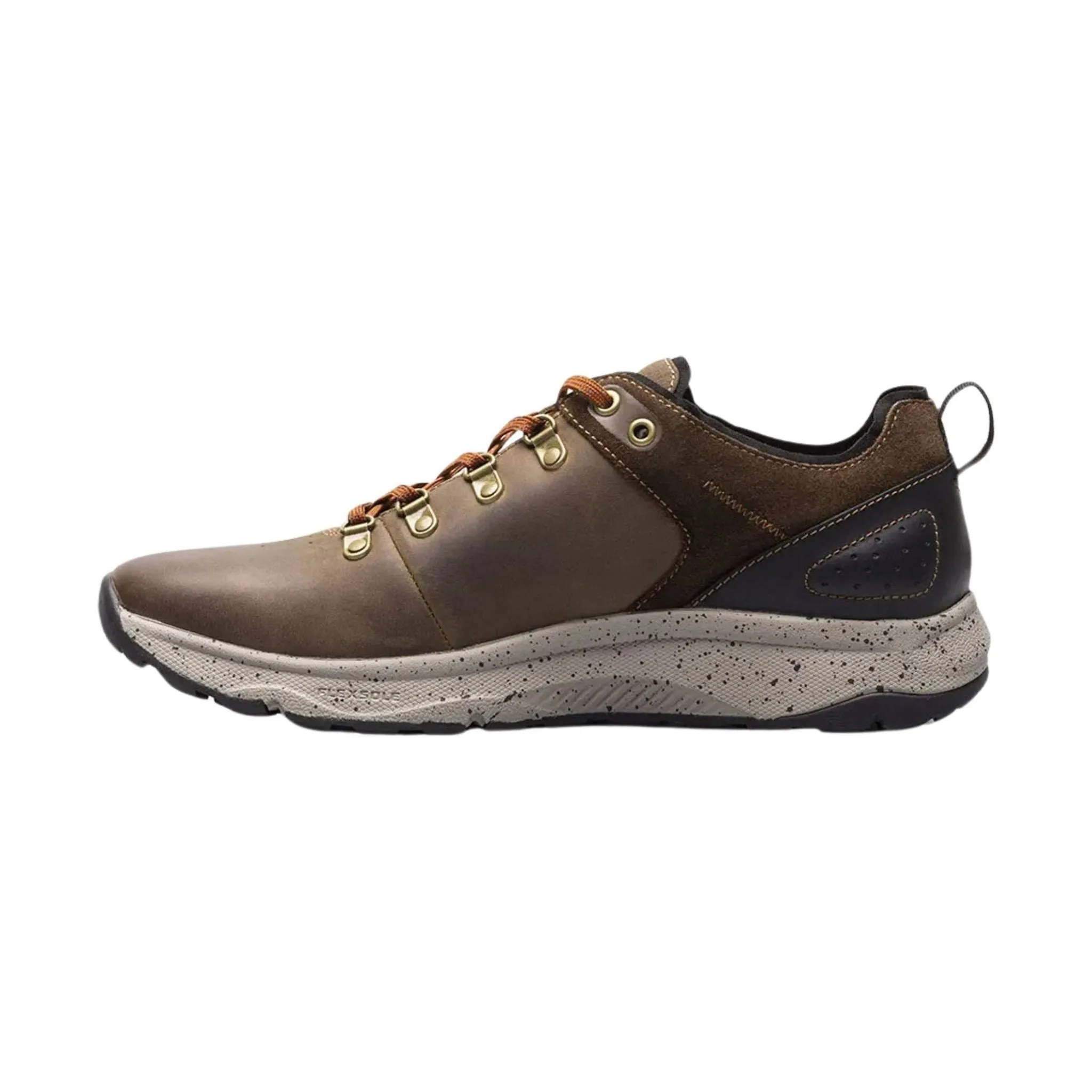 Florsheim Men's Tread Lite Plain Toe Lace Up Sneaker - Brown Crazy Horse