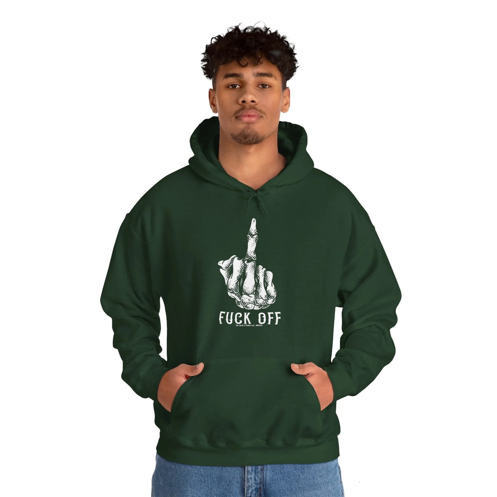 Fuck Off Finger Hooded Sweatshirt