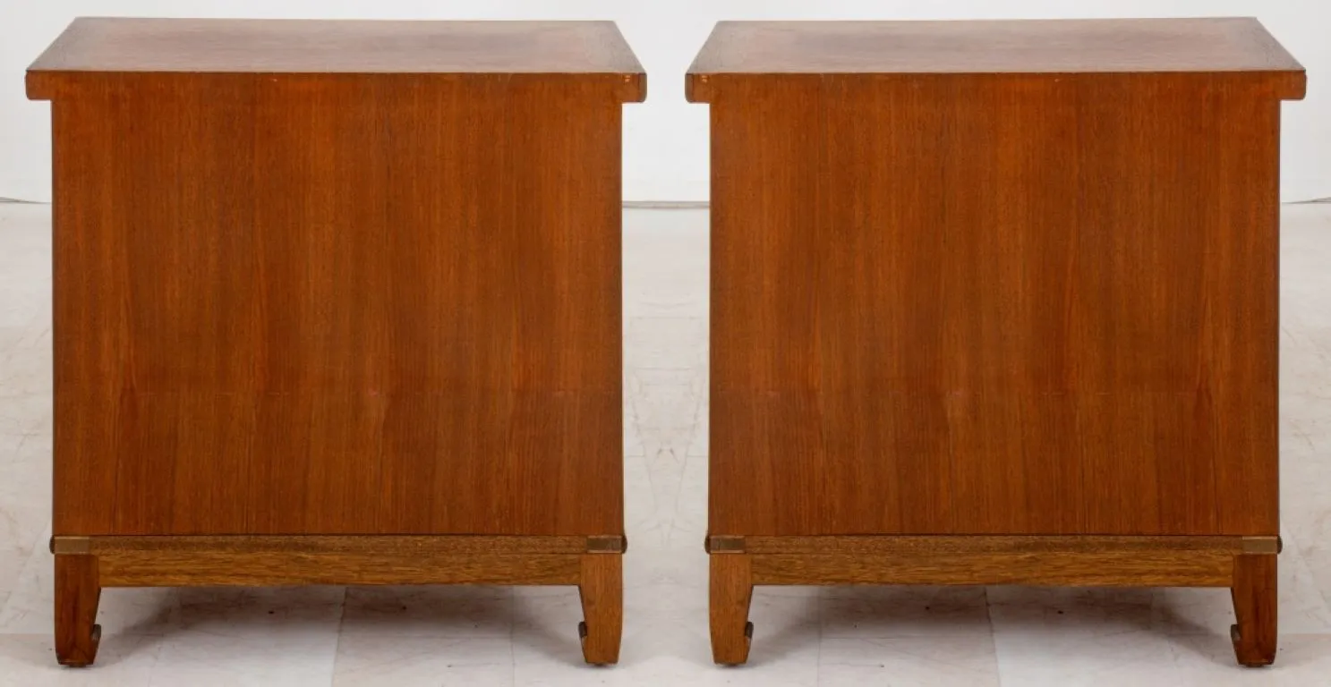 Korean Brass-Mounted Yew Wood Cabinets, 2