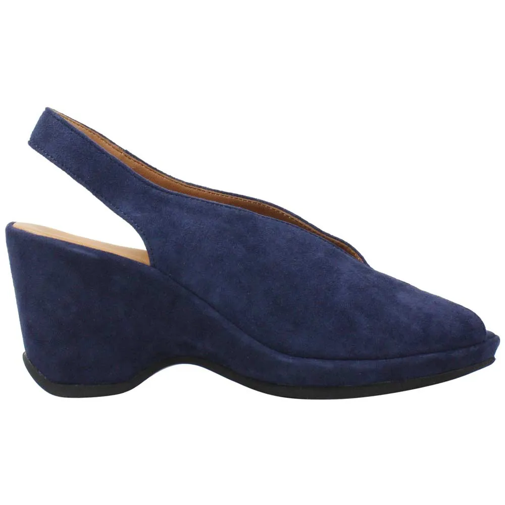 L'Amour Des Pieds Women's Odetta Navy Suede