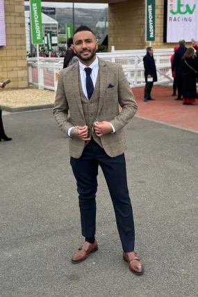 Leicester City Premier League Winner Danny Simpson in Ted Tan Tweed Blazer & Waistcoat