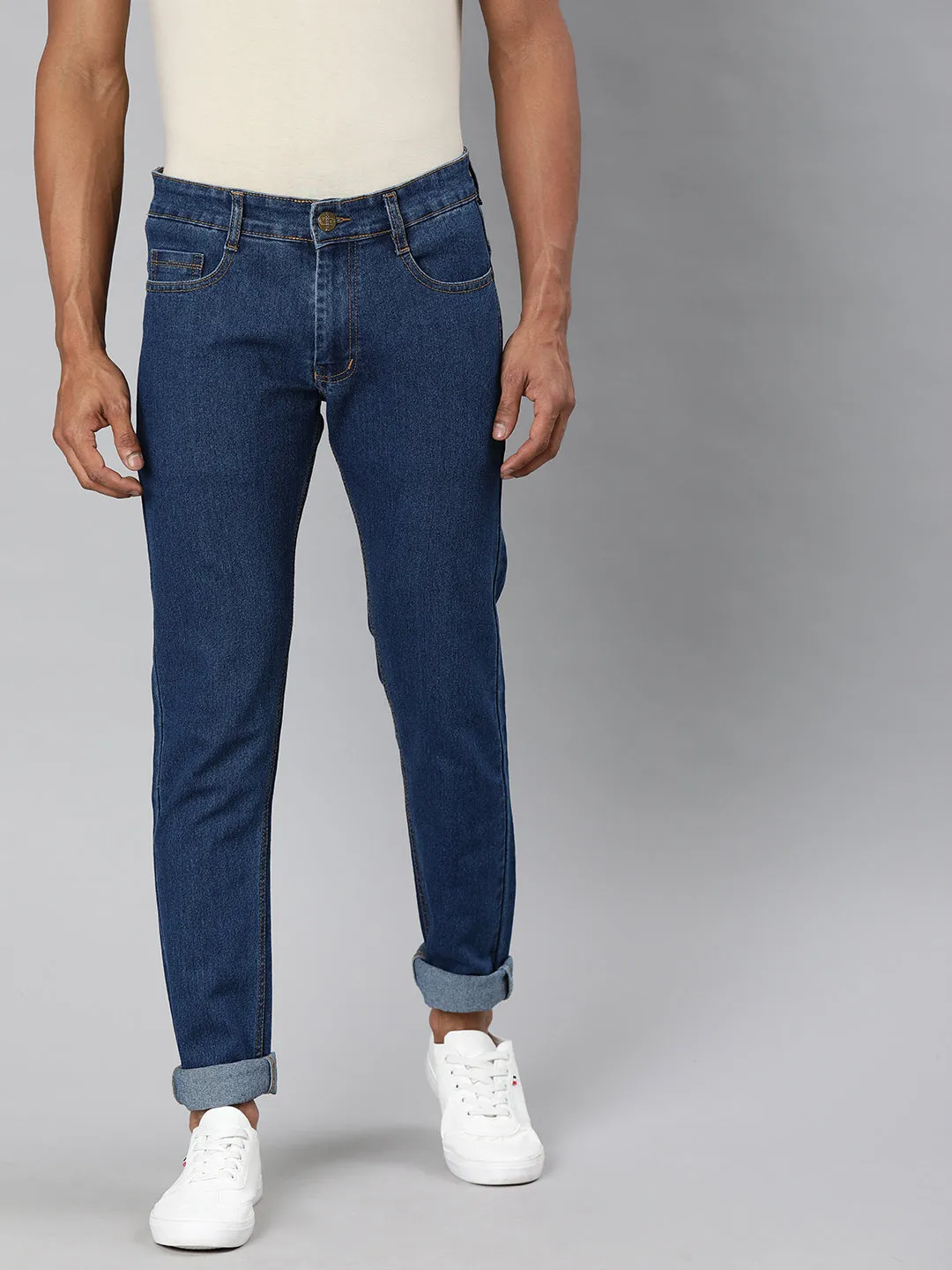 Men's Blue Slim Fit Denim Jeans Stretchable