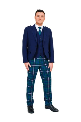 Modern Douglas tartan trews hire outfit