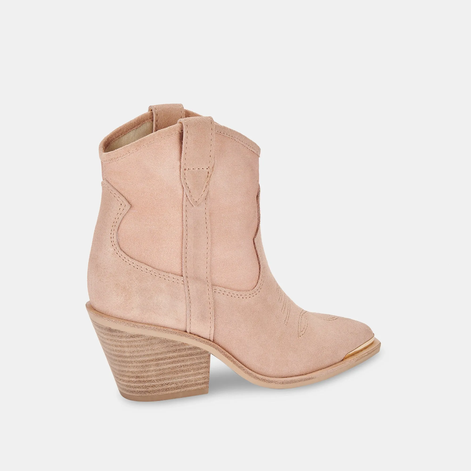 NASHE BOOTIES ROSE SUEDE re:vita