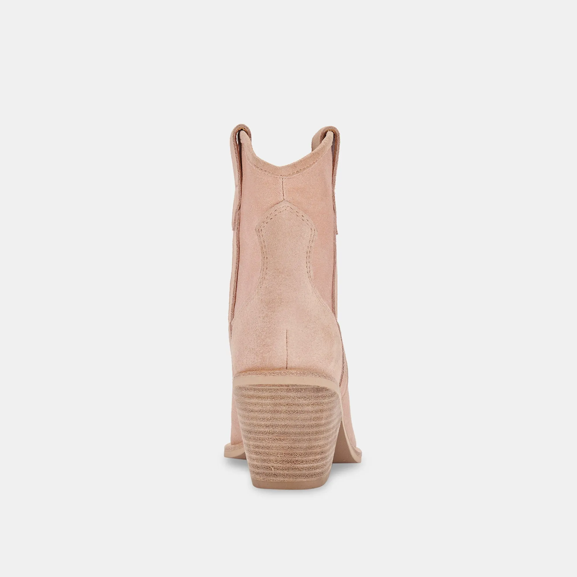 NASHE BOOTIES ROSE SUEDE re:vita