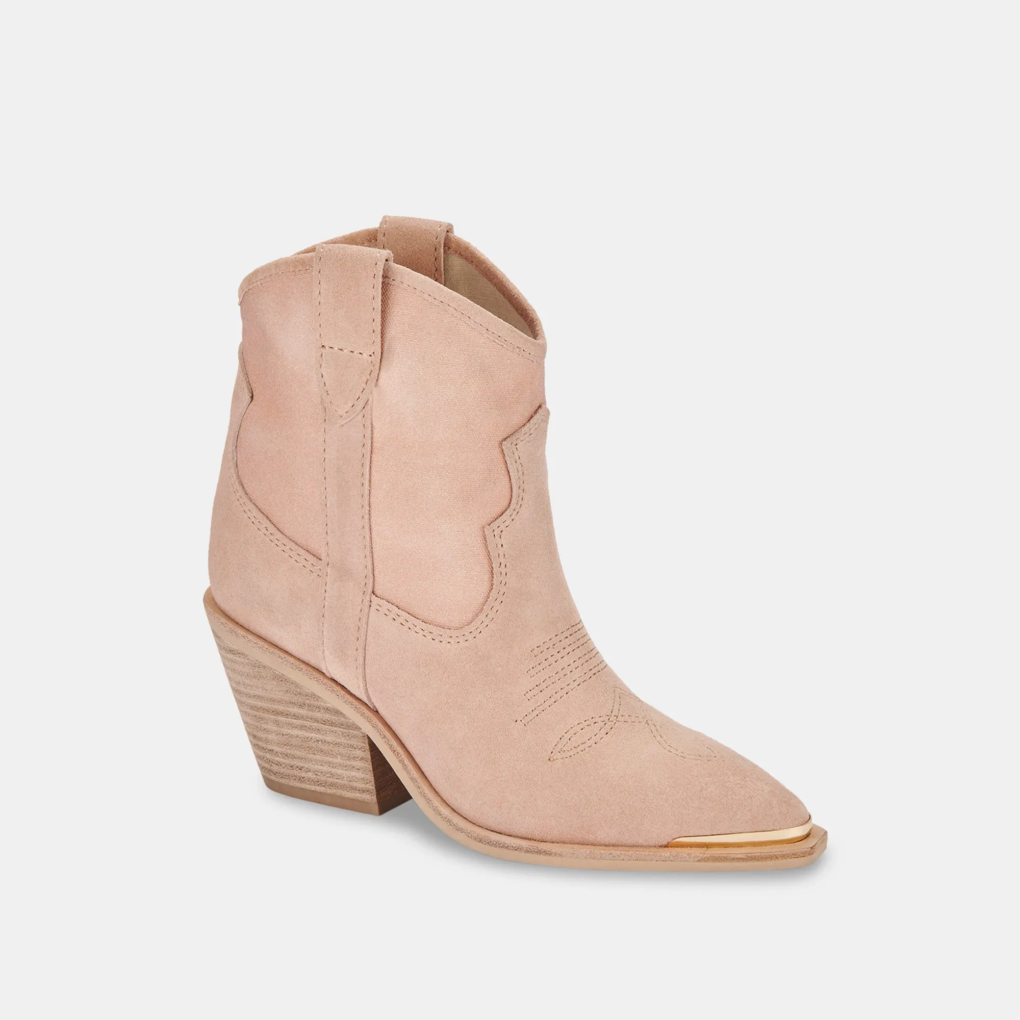 NASHE BOOTIES ROSE SUEDE re:vita