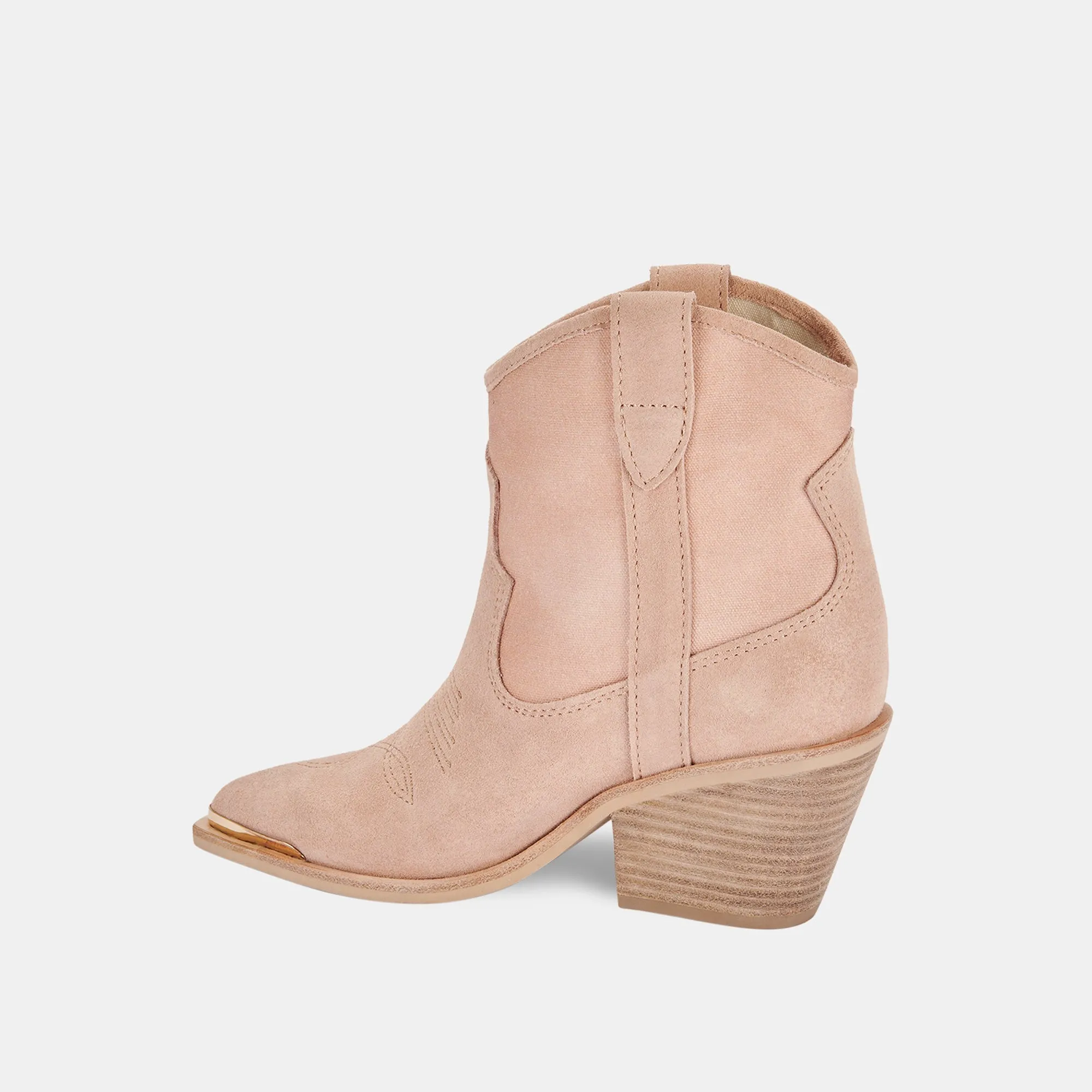 NASHE BOOTIES ROSE SUEDE re:vita